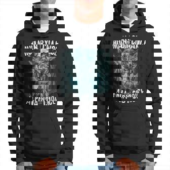 Human By Chance Alpha By Choice Alpha Wolf Meme Kapuzenpullover - Seseable