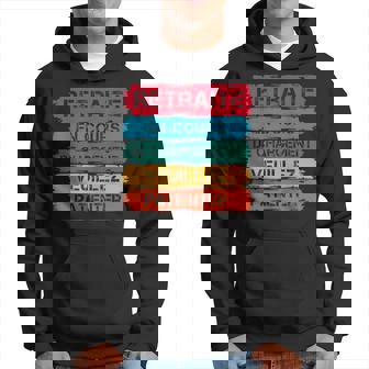 Humour Retraiteintage Retraite En Cours De Chargement Sweat à capuche - Cadeauxyz