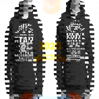 Idée Amusant Pour Les Retraités 2025 Officiellement La Retraite 2025 Humour Noir Homme Coupe Classique Manche Courte Sweat à capuche - Cadeauxyz