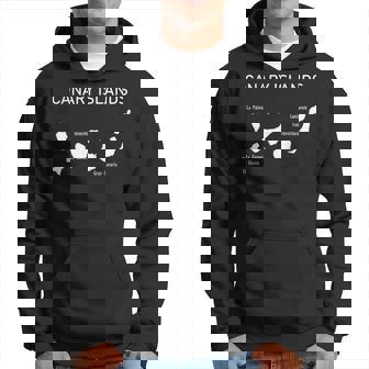 Islas Canarias Mapa Y Topónimos España Canarias Sudadera - Regaloses