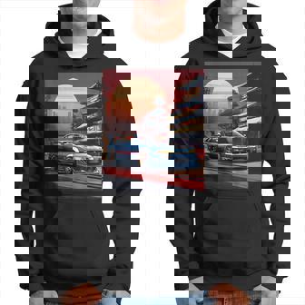 Jdm レトロ 日本自動車 レースカー 東京 スカイライン サンセット パーカー - Kawaiitshirt