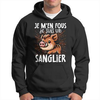Je M’En Fous Je Suis Un Sanglier Sweet Wild Boar Sweat à capuche - Cadeauxyz