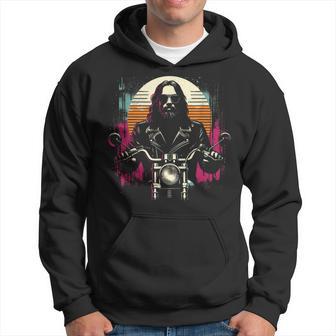 Jesus Biker Divertido Cristiano Religioso Motocicleta Gang Sudadera - Regaloses