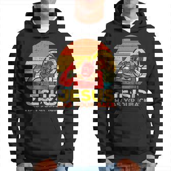 Jesus Has Your Back 柔術 レトロ クリスチャン パーカー - Kawaiitshirt