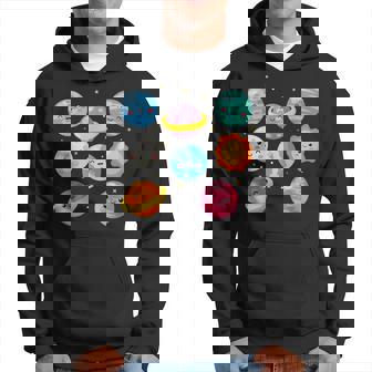 Kawaii Planetsun Moonunystem Nerd Outdoor Fan Kapuzenpullover - Seseable