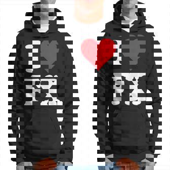 I Love Fx イニシャル I Heart FX 名前 F X パーカー - Kawaiitshirt