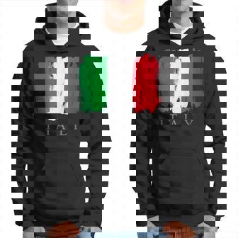 I Love Italy 、クールでキュートなイタリア国旗グラフィックデザイン パーカー - Kawaiitshirt