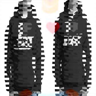 I Love Jay I Heart Jay レッドハート パーカー - Kawaiitshirt