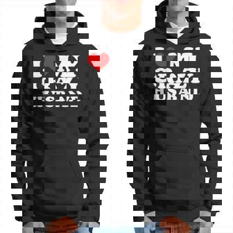 I Love My Crazy Husband Wild Love For Adoring Husbands パーカー - Kawaiitshirt