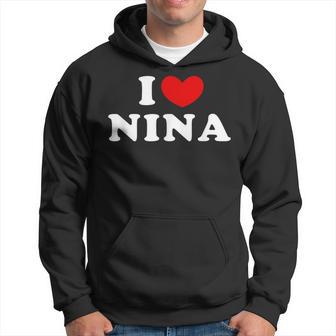 I Love Nina 私は愛する Nina パーカー - Kawaiitshirt