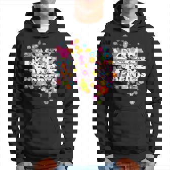 Love Peace Happiness 60年代70年代ヒッピーフラワーパワー パーカー - Kawaiitshirt