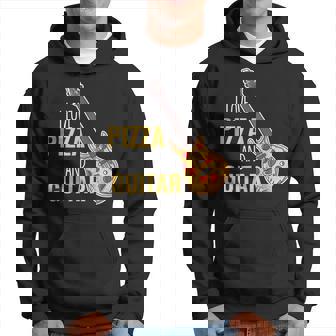 Love Pizza Et Guitariste Guitariste Food Lover Sweat à capuche - Cadeauxyz