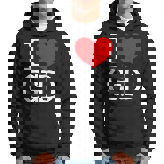 I Love ハート Gd パーカー - Kawaiitshirt