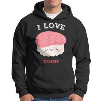 I Loveushi I Loveushi Japan Food 巻にぎり魚 パーカー - Kawaiitshirt