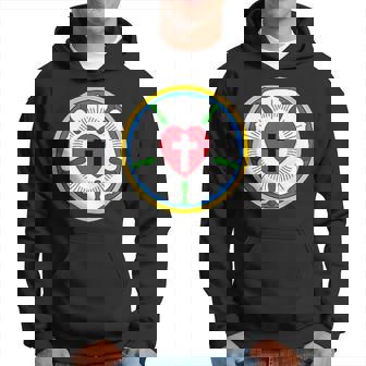 Lutheran Church Luther Roseeal ロゴ エンブレム パーカー - Kawaiitshirt
