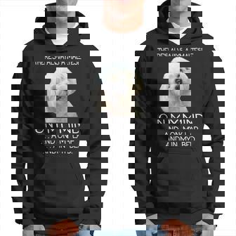 Maltese Puppy Is On My Mind 面白い犬のオーナーデザイン パーカー - Kawaiitshirt