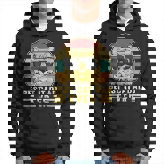 Meilleur Chat Papa Pour Hommes Amourte De Chat Rétro Cat Sweat à capuche - Cadeauxyz