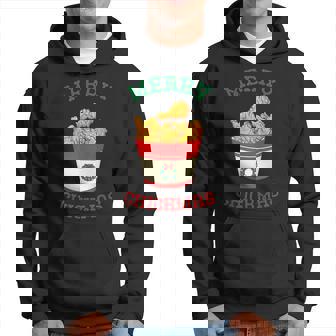 Merry Chickmas フライドチキン 面白い クリスマス フライドチキン パーカー - Kawaiitshirt