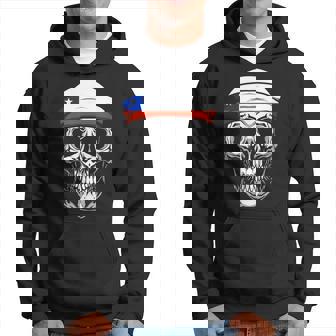 Nationalité Pays – Tête De Mort Crâne Drapeau Chili Sweat à capuche - Cadeauxyz