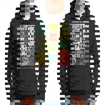 Nazca Linesナスカラインズ ペルージオグリフモンキー 宇宙飛行士 スパイダー レトロ パーカー - Kawaiitshirt