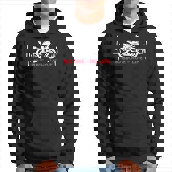 No Bike No Life 面白い オートバイ ハートビート パーカー - Kawaiitshirt