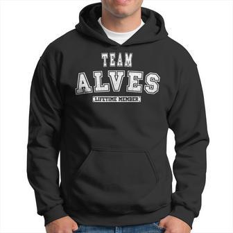 Nom De Famille Membre De L'équipe Alves Àie Sweat à capuche - Cadeauxyz