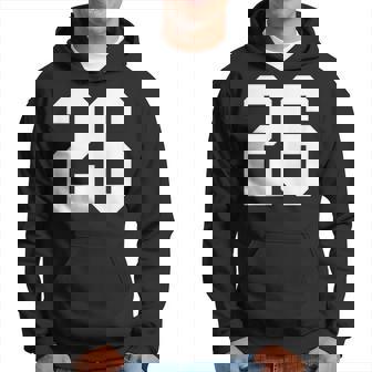 Numéro 26 Style Sportif Blanc Sweat à capuche - Cadeauxyz