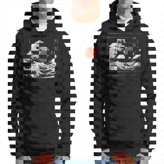 Old School Authentique Tatouage Japonais Kanagawa La Grandeague Sweat à capuche - Cadeauxyz