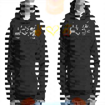 Peace Love バナナ 面白いバナナ フルーツ愛好家 ビーガン用 パーカー - Kawaiitshirt