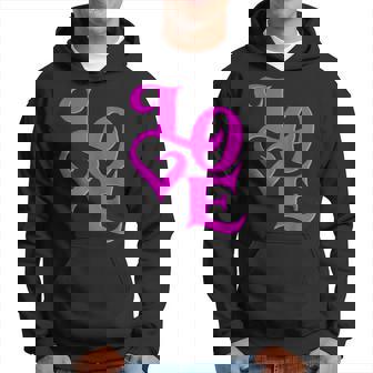 Pink Love ピンクカラーグラフィック パーカー - Kawaiitshirt