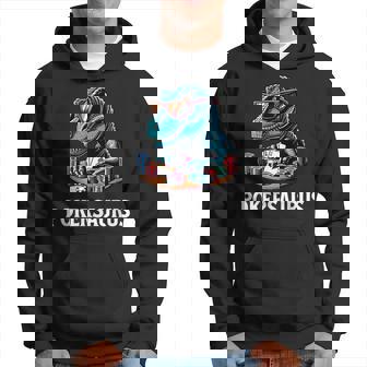Pokersaurus Dinosaure Poker Drôle Sweat à capuche - Cadeauxyz