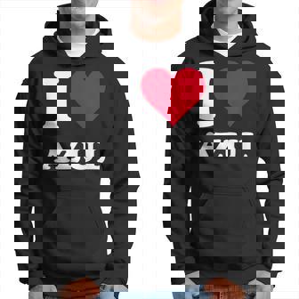 Red Heart I Love Azul パーカー - Kawaiitshirt