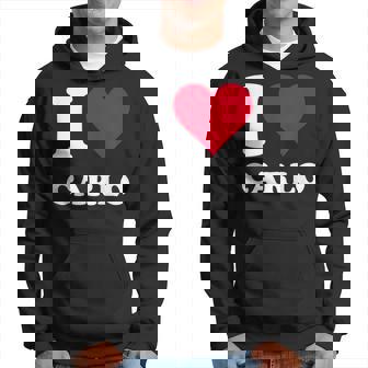 Red Heart I Love Carlo パーカー - Kawaiitshirt