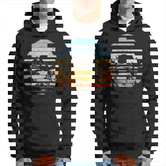 Retro Naturaleza Palmeras Reptil Animal Lagarto Camaleón Sudadera - Regaloses