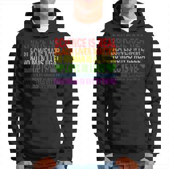 Science Is Real Lives Matter No Human Is Illégal Love Sweat à capuche - Cadeauxyz