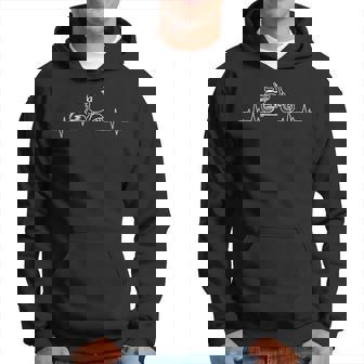 Scooter Heartbeat Moped Driver Ecg Pulse Mopedcooter Kapuzenpullover - Geschenkecke