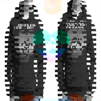 Símbolo De Los Hombres Gay Con Corazón El Amor Es El Amor Sudadera - Regaloses