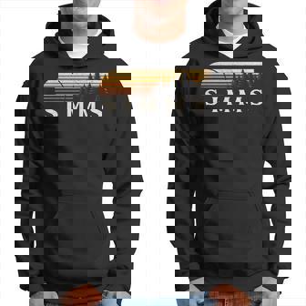 Simms Tx ビンテージ エバーグリーン サンセット 80年代 レトロ パーカー - Kawaiitshirt