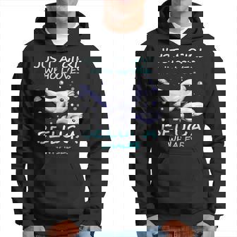 Solo Una Chica Que Ama A Las Ballenas Beluga Lindo Motivo De Sudadera - Regaloses