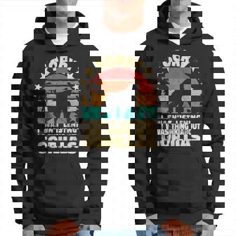 Sorry I Wasn't Listening アニマル モンキー ゴリラ レトロ 男性用 パーカー - Kawaiitshirt