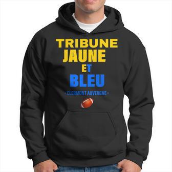 Supporter Rugby Clermont Auvergne Tribune Jaune Et Bleu Sweat à capuche - Cadeauxyz
