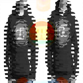 Symbole Pi Rétrointage 314 Nombre Infini Pi Jour Sweat à capuche - Cadeauxyz