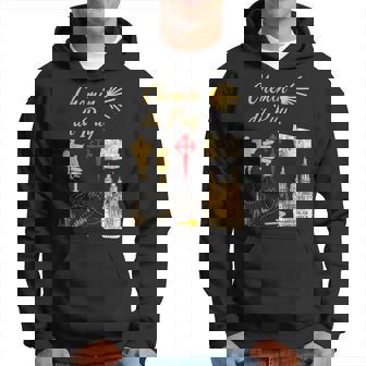 Symboles Du Chemin Du Puyaint-Jacques-De-Compostelle Sweat à capuche - Cadeauxyz