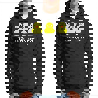 Teampirit Three イエローラバーダックグラフィックプリント パーカー - Kawaiitshirt