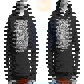 Tiger Lover 青い目の動物 ホワイトタイガー パーカー - Kawaiitshirt