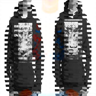 Tigre Ojos Azules Arte Animal Dibujo Motivo Anime Sudadera - Regaloses