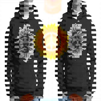Tournesol Peaceigne Des Années 60 Années 70 Hippie Fleur Sweat à capuche - Cadeauxyz