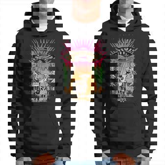 Ufo 牛 誘拐 面白い ヴィンテージ レトロ エイリアン 超常現象 パーカー - Kawaiitshirt