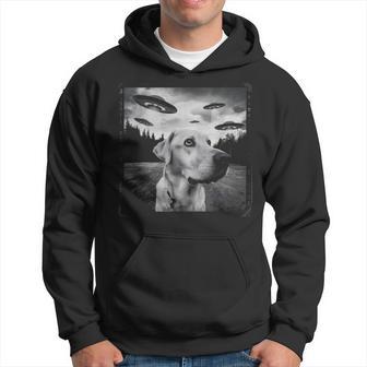 Ufo 遭遇 黄色 実験犬 自撮り 写真 エイリアンの侵略 パーカー - Kawaiitshirt