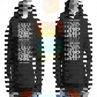 Usher Retro Usher Job Ticket Taker aying Cool Usher Kapuzenpullover - Seseable